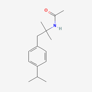 molecular formula C15H23NO B8441604 N-[2-(4-isopropylphenyl)-1,1-dimethylethyl]acetamide 