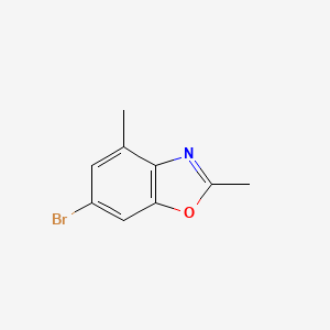 molecular formula C9H8BrNO B8441616 6-Bromo-2,4-dimethyl-benzooxazole 