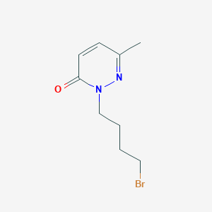 molecular formula C9H13BrN2O B8441627 2-(4-bromobutyl)-6-methyl-3(2H)-pyridazinone 