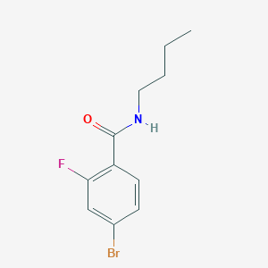 molecular formula C11H13BrFNO B8441628 4-bromo-N-butyl-2-fluorobenzamide 
