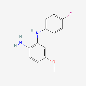 molecular formula C13H13FN2O B8441648 N2-(4-fluorophenyl)-4-methoxybenzene-1,2-diamine 