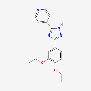 4-(5-(3,4-diethoxyphenyl)-4H-1,2,4-triazol-3-yl)pyridine