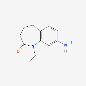 8-Amino-1-ethyl-1,3,4,5-tetrahydro-benzo[b]azepin-2-one