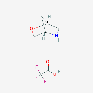 molecular formula C7H10F3NO3 B8441685 (1S,4S)-2-oxa-5-aza-bicyclo[2.2.1]heptane trifluoroacetate 