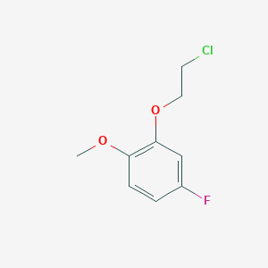 molecular formula C9H10ClFO2 B8441688 2-(5-Fluoro-2-methoxy-phenoxy)ethylchloride 