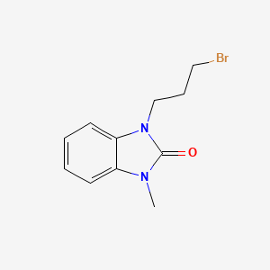 molecular formula C11H13BrN2O B8441731 1-(3-Bromo-propyl)-3-methyl-1,3-dihydro-benzoimidazol-2-one 