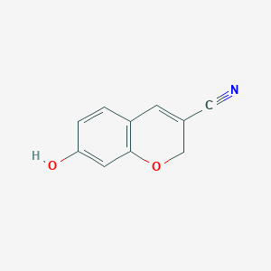 molecular formula C10H7NO2 B8441757 3-Cyano-7-hydroxy-2h-1-benzopyran 