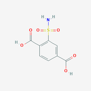 molecular formula C8H7NO6S B8441769 2-(Aminosulfonyl)-1,4-benzenedicarboxylic Acid 