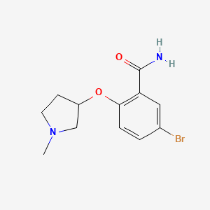 5-Bromo-2-[(1-methyl-3-pyrrolidinyl)oxy]-benzamide