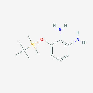 molecular formula C12H22N2OSi B8441817 3-[(Tert-butyldimethylsilyl)oxy]benzene-1,2-diamine 