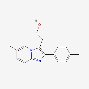 molecular formula C17H18N2O B8441818 2-(6-Methyl-2-p-tolyl-imidazo[1,2-a]pyridin-3-yl)-ethanol 