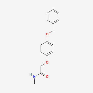 molecular formula C16H17NO3 B8441826 2-(4-benzyloxy-phenoxy)-N-methyl-acetamide 