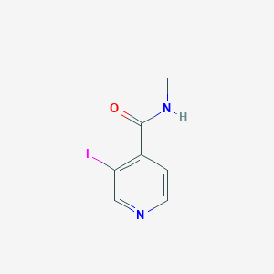 molecular formula C7H7IN2O B8441854 N-methyl-3-iodoisonicotinamide 