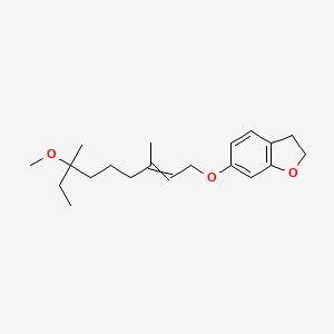 6-[(7-Methoxy-3,7-dimethylnon-2-en-1-yl)oxy]-2,3-dihydro-1-benzofuran
