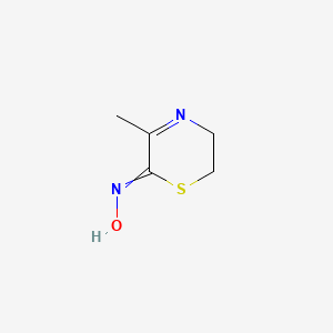 molecular formula C5H8N2OS B8441863 2-Oxo-5,6-dihydro-3-methyl-2H-1,4-thiazine oxime 