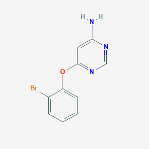 molecular formula C10H8BrN3O B8441872 6-(2-Bromophenoxy)pyrimidin-4-amine 