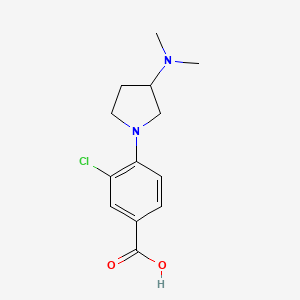 3-Chloro-4-(3-dimethylamino-pyrrolidin-1-yl)-benzoic acid