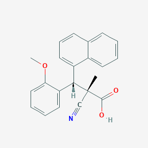 (2S,3S)-2-cyano-3-(2-methoxyphenyl)-2-methyl-3-(naphthalen-1-yl)propanoic acid