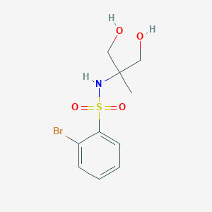 molecular formula C10H14BrNO4S B8442013 2-bromo-N-(1,3-dihydroxy-2-methylpropan-2-yl)benzenesulfonamide 