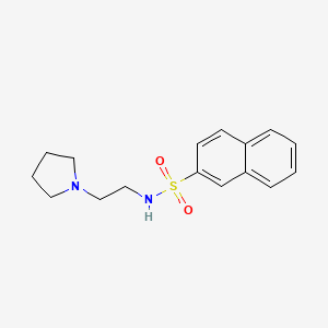 molecular formula C16H20N2O2S B8442039 N-(2-Pyrrolidin-1-yl-ethyl)-2-naphthalenesulfonamide 