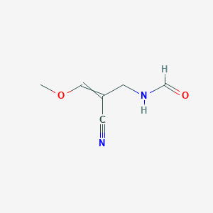 molecular formula C6H8N2O2 B8442053 alpha-Methoxymethylene-beta-formylaminopropionitrile 