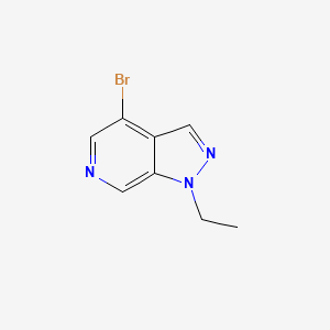 molecular formula C8H8BrN3 B8442095 4-Bromo-1-ethyl-1h-pyrazolo[3,4-c]pyridine 