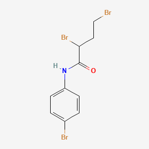 molecular formula C10H10Br3NO B8442102 2,4-Dibromo-N-(4-bromophenyl)butanamide 
