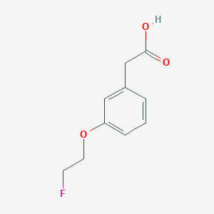 molecular formula C10H11FO3 B8442103 [3-(2-Fluoro-ethoxy)-phenyl]-acetic acid 