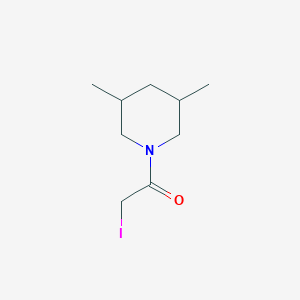 molecular formula C9H16INO B8442108 N-iodoacetyl-3,5-dimethyl piperidine 