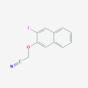 molecular formula C12H8INO B8442126 (3-Iodo-naphthalen-2-yloxy)-acetonitrile 
