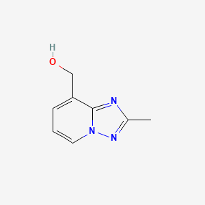 molecular formula C8H9N3O B8442142 (2-Methyl[1,2,4]triazolo[1,5-a]pyridin-8-yl)methanol 