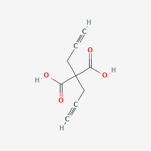 molecular formula C9H8O4 B8442145 Dipropargylmalonic acid 