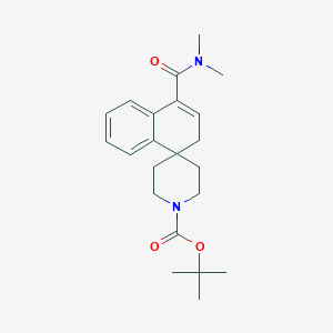tert-butyl 4-(dimethylcarbamoyl)-2H-spiro[naphthalene-1,4'-piperidine]-1'-carboxylate