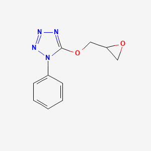 molecular formula C10H10N4O2 B8442205 1-(1-Phenyltetrazol-5-yloxy)-2,3-epoxypropane 