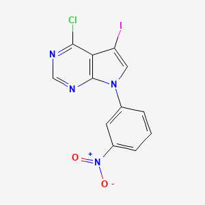 4-chloro-5-iodo-7-(3-nitrophenyl)-7H-pyrrolo[2,3-d]pyrimidine