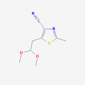 5-(2,2-Dimethoxy-ethyl)-2-methyl-thiazole-4-carbonitrile