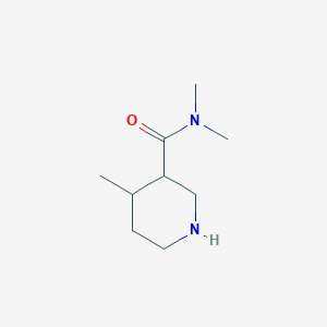 molecular formula C9H18N2O B8442297 N,N,4-trimethylpiperidine-3-carboxamide 