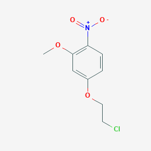 molecular formula C9H10ClNO4 B8442422 4-(2-Chloroethoxy)-2-methoxy-1-nitrobenzene 