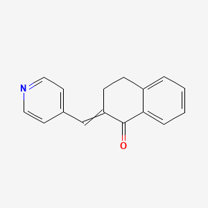 molecular formula C16H13NO B8442427 2-(Pyridin-4-ylmethylidene)-3,4-dihydronaphthalen-1-one 