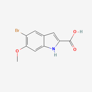molecular formula C10H8BrNO3 B8442431 5-Bromo-6-methoxyindole-2-carboxylic acid 