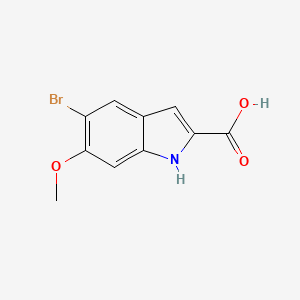 molecular formula C10H8BrNO3 B8442431 5-bromo-6-methoxy-1H-indole-2-carboxylic acid 