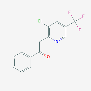 2-[3-Chloro-5-(trifluoromethyl)-2-pyridinyl]-1-phenylethanone
