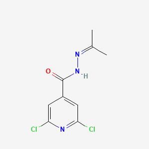 Isonicotinic acid, 2,6-dichloro-, isopropylidenehydrazide