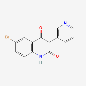 6-Bromo-3-(pyridin-3-yl)-1,2,3,4-tetrahydroquinoline-2,4-dione