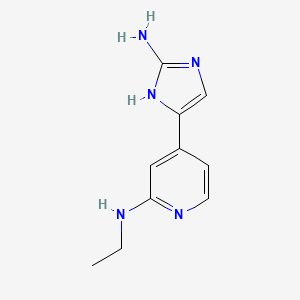 4-(2-amino-1H-imidazol-4-yl)-N-ethyl-2-pyridinamine