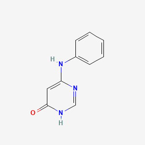 molecular formula C10H9N3O B8442626 6-(Phenylamino)pyrimidin-4-ol CAS No. 99185-53-2