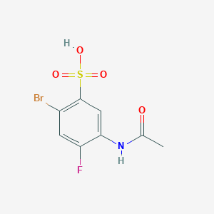 5-Acetamido-2-bromo-4-fluorobenzenesulfonic acid