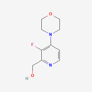 molecular formula C10H13FN2O2 B8442660 2-Hydroxymethyl-3-fluoro-4-morpholinopyridine CAS No. 113209-84-0