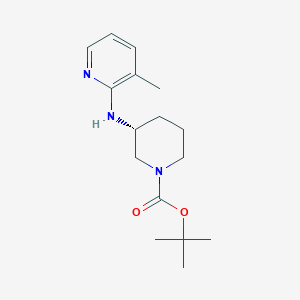 molecular formula C16H25N3O2 B8442683 tert-butyl (3R)-3-[(3-methylpyridin-2-yl)amino]piperidine-1-carboxylate 