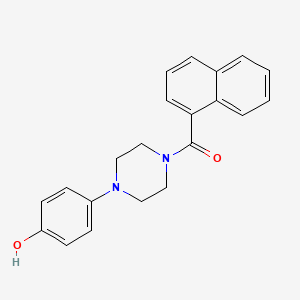 4-[4-(1-Naphthoyl)piperazin-1-yl]phenol